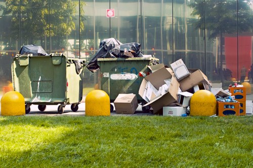 Safety measures during skip placement